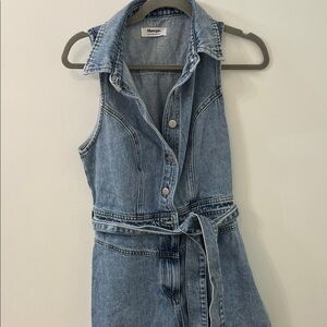 Denim Sleeveless romper